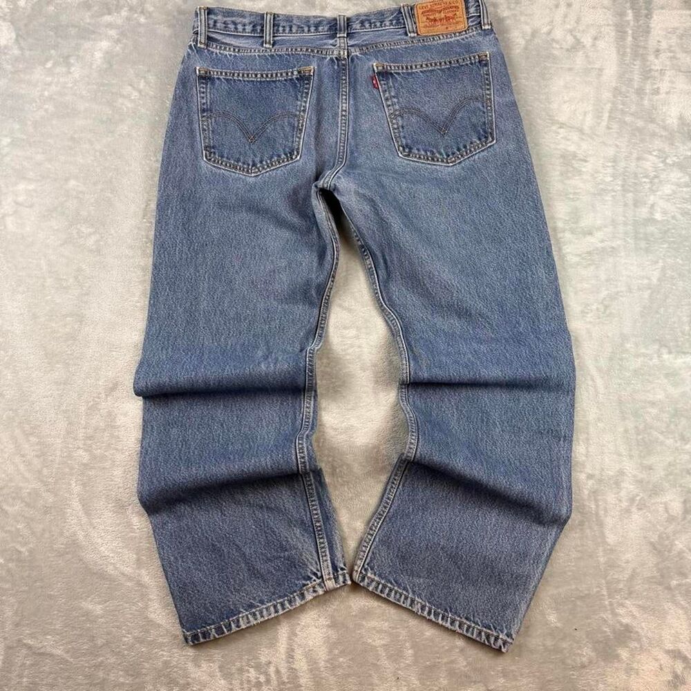 Levi-s Men's Blue and Navy Jeans